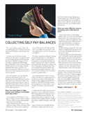 COLLECTING SELF PAY BALANCES - 