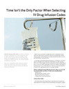 Time Isn't the Only Factor When Selecting IV Drug Infusion Codes