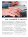 Understanding CAQH Credentialing