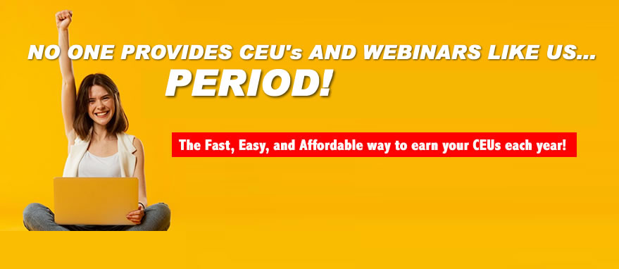 CEUs and Webinars